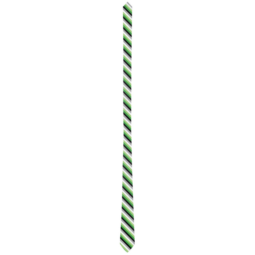 Aromantic Striped Pride Patterned Neck Ties Accessories ninjaferretart