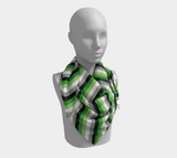Aromantic Striped  Square Scarf Square Scarf ninjaferretart
