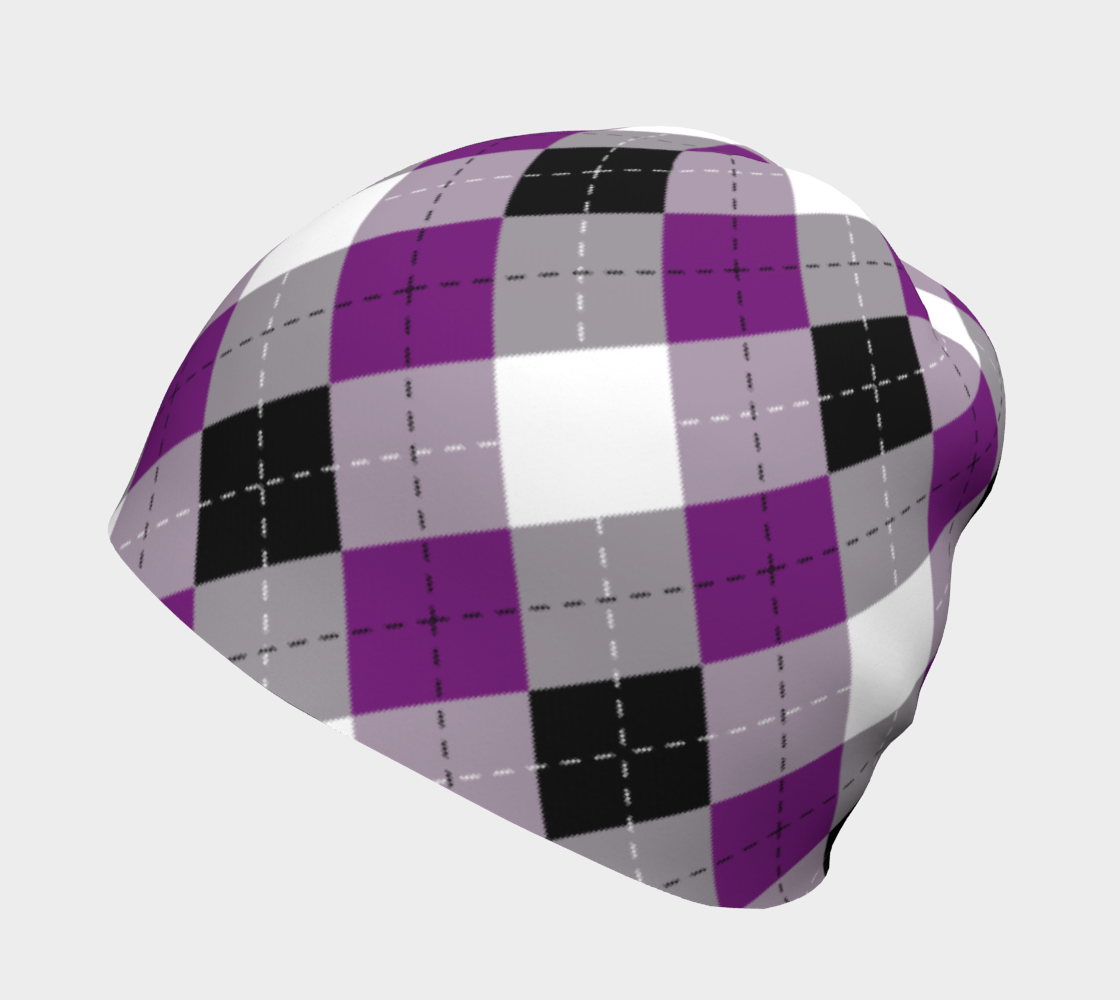 Asexual Argyle Beanie Beanie ninjaferretart