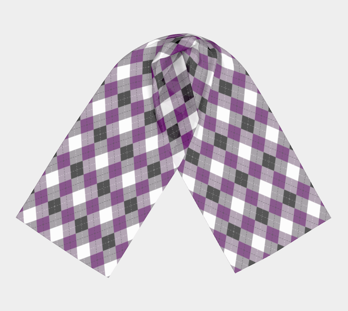 Asexual Argyle Long Scarf Long Scarf ninjaferretart