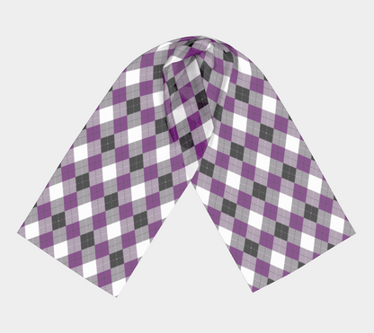 Asexual Argyle Long Scarf Long Scarf ninjaferretart