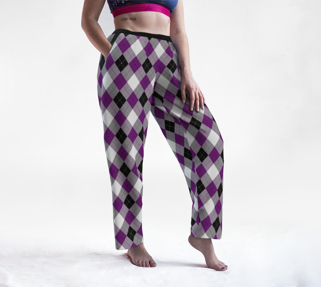 Asexual Argyle Lounge Pants Lounge Pants ninjaferretart