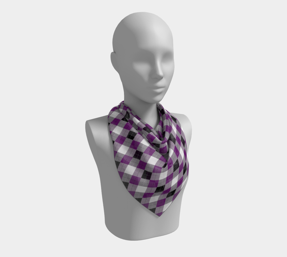 Asexual Argyle Square Scarf Square Scarf ninjaferretart