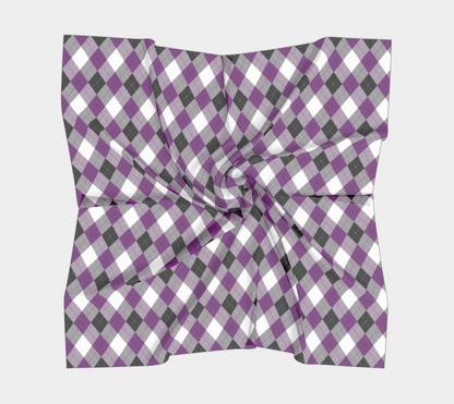 Asexual Argyle Square Scarf Square Scarf ninjaferretart