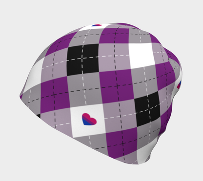 Asexual Biromantic Argyle Beanie Beanie ninjaferretart