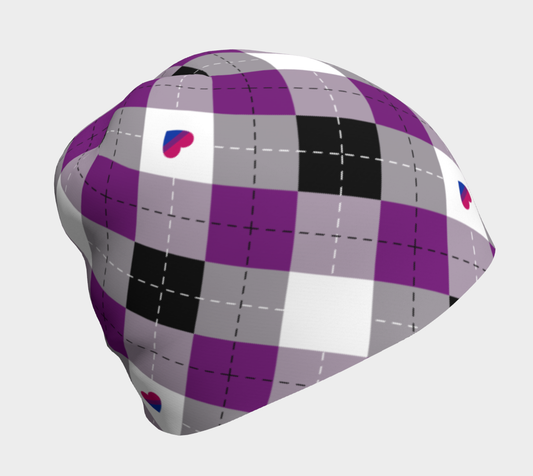 Asexual Biromantic Argyle Beanie Beanie ninjaferretart