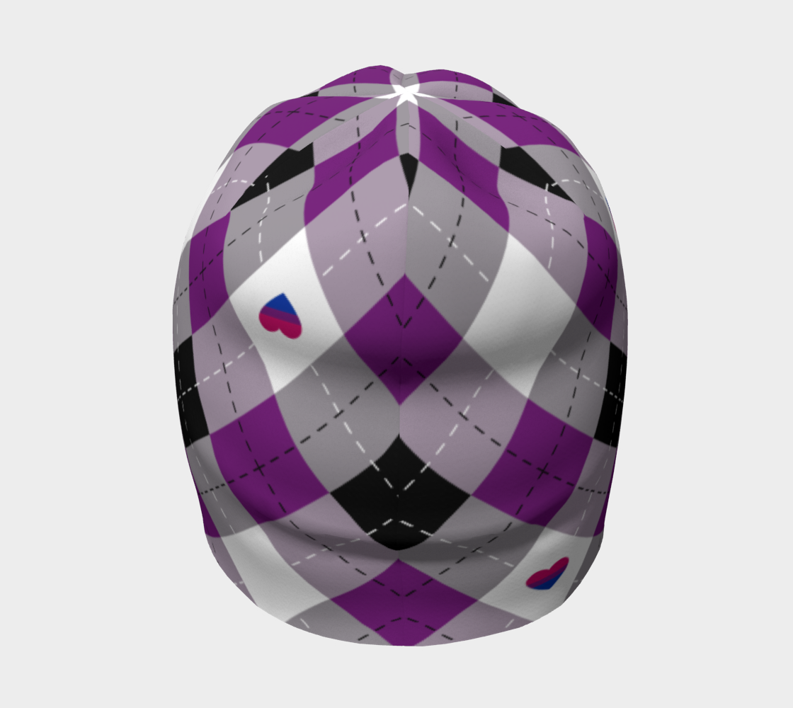 Asexual Biromantic Argyle Beanie Beanie ninjaferretart