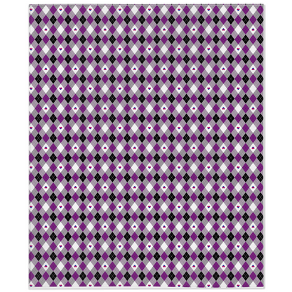 Asexual Biromantic Argyle Pride Minky Blankets Blanket ninjaferretart