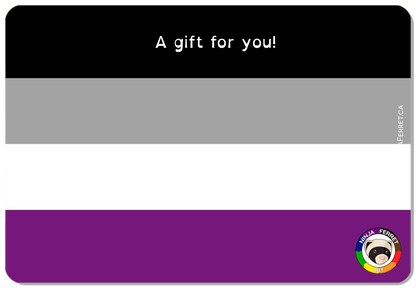 Ninja Ferret Gift Card - Aromantic & Asexual Spectrum