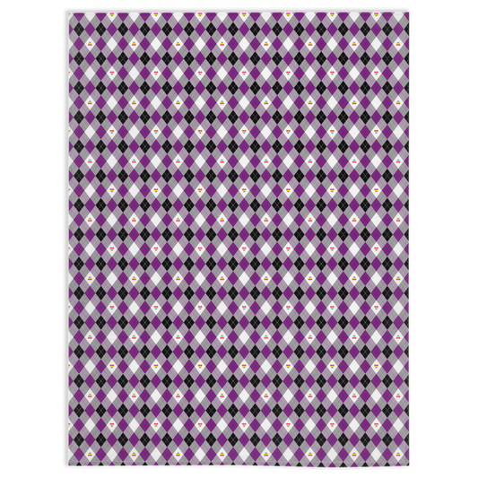 Asexual Panromantic Argyle Pride Minky Blankets Blanket ninjaferretart