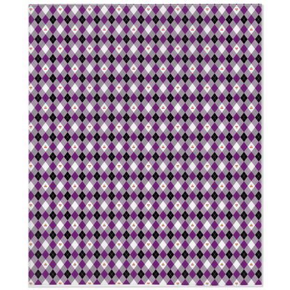 Asexual Panromantic Argyle Pride Minky Blankets Blanket ninjaferretart