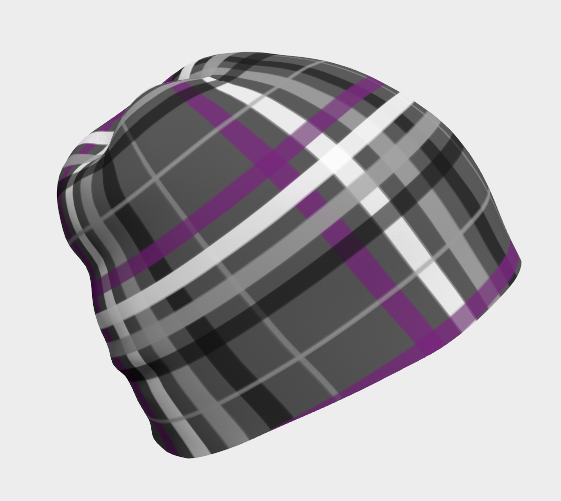 Asexual Plaid Beanie Beanie ninjaferretart