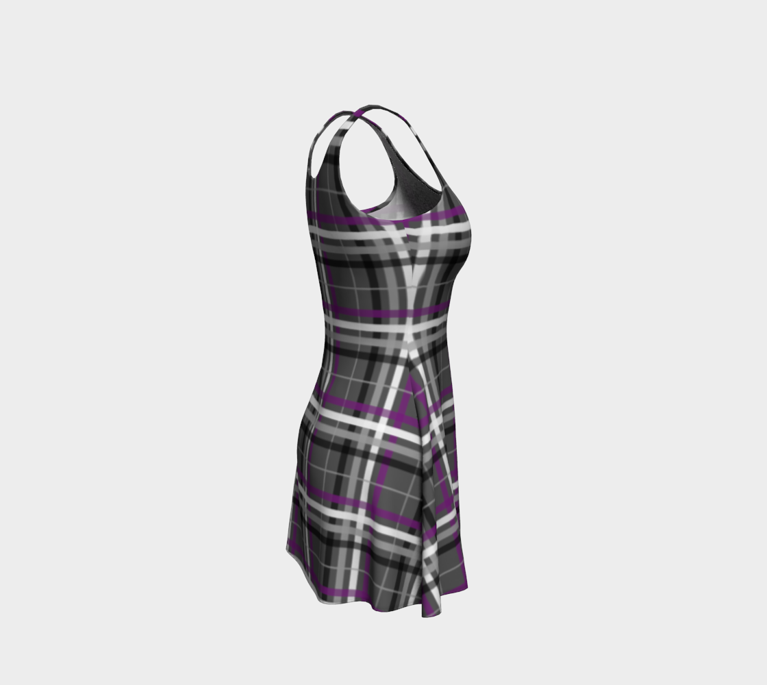 Asexual Plaid Flare Dress Flare Dress ninjaferretart