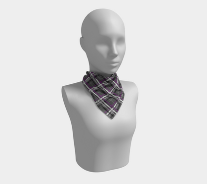 Asexual Plaid Square Scarf Square Scarf ninjaferretart