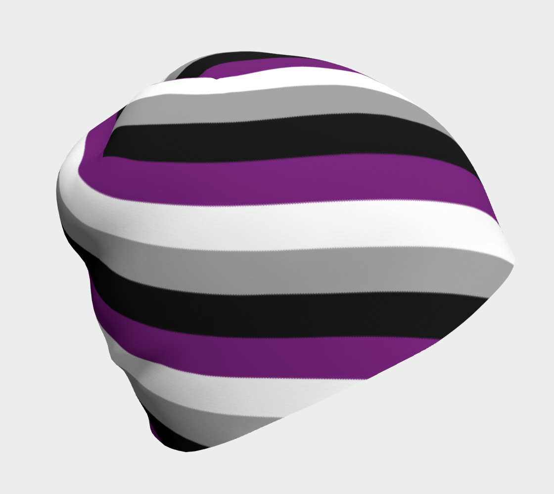 Asexual Striped Beanie Beanie ninjaferretart