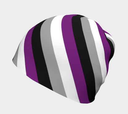 Asexual Striped Beanie Beanie ninjaferretart