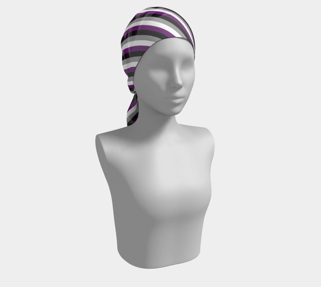 Asexual Striped Long Scarf Long Scarf ninjaferretart