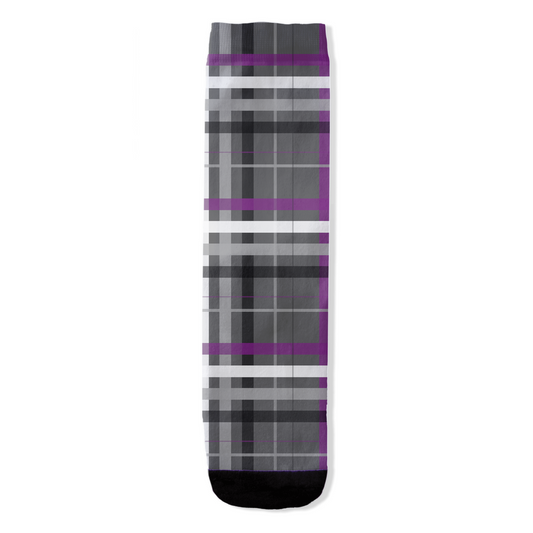 Asexual Tartan Plaid All-Over Print Socks Apparel ninjaferretart