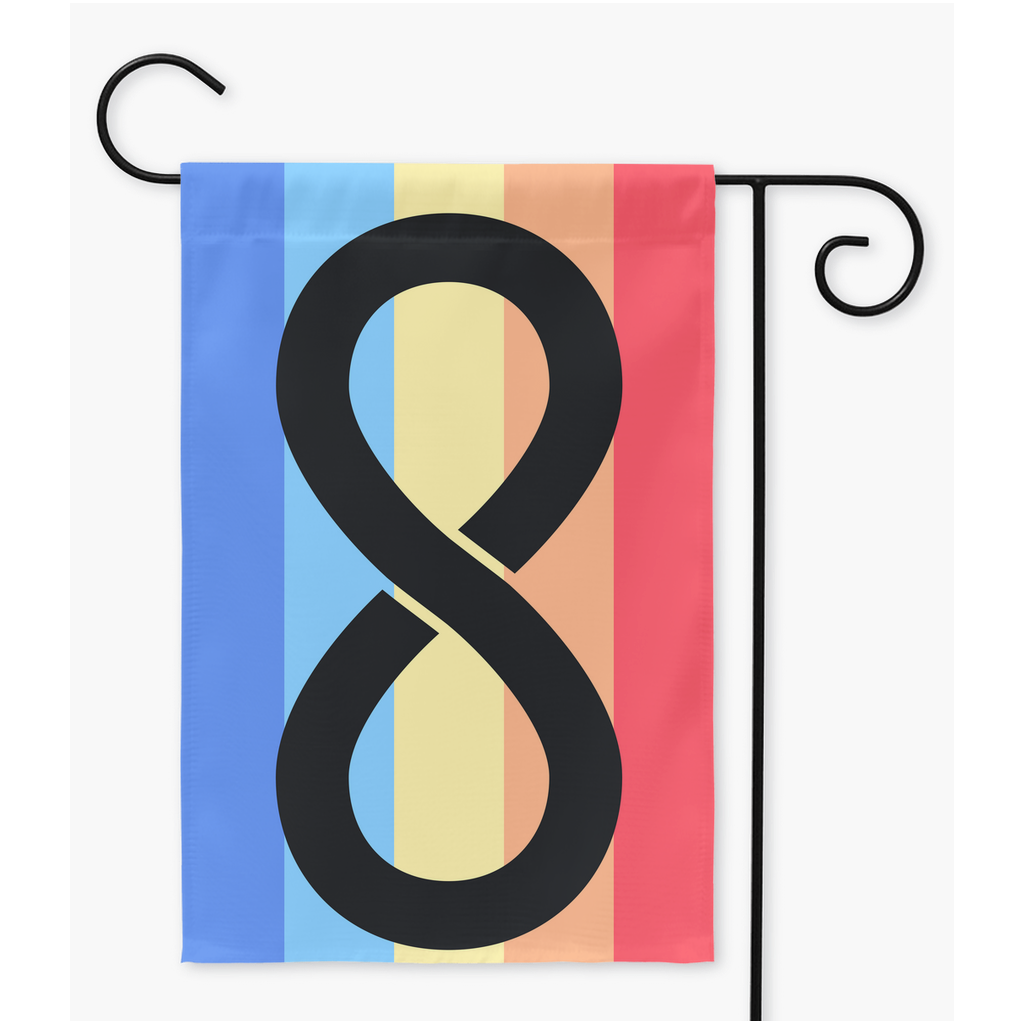 Autigender - V1 Yard and Garden Flags | Single Or Double-Sided | 2 Sizes Yard Flag ninjaferretart