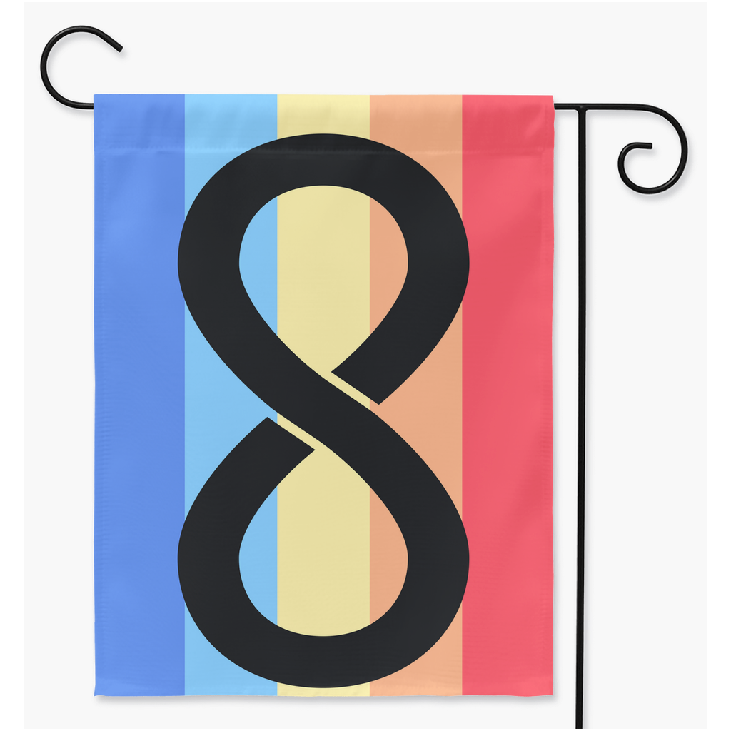 Autigender - V1 Yard and Garden Flags | Single Or Double-Sided | 2 Sizes Yard Flag ninjaferretart