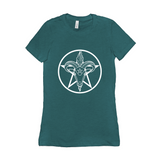 Baphomet Pentagram - DARK Fitted Tshirt | Choose Your Colourway | Bella + Canvas Apparel ninjaferretart