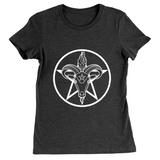 Baphomet Pentagram - DARK Fitted Tshirt | Choose Your Colourway | Bella + Canvas Apparel ninjaferretart