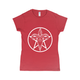 Baphomet Pentagram Fitted Tshirt | Choose Your Colourway | Gildan Apparel ninjaferretart