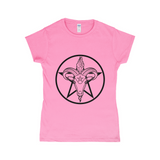 Baphomet Pentagram Fitted Tshirt | Choose Your Colourway | Gildan Apparel ninjaferretart