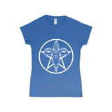 Baphomet Pentagram Fitted Tshirt | Choose Your Colourway | Gildan Apparel ninjaferretart