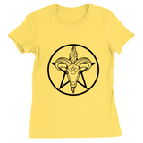 Baphomet Pentagram - LIGHT Fitted Tshirt | Choose Your Colourway | Bella + Canvas Apparel ninjaferretart