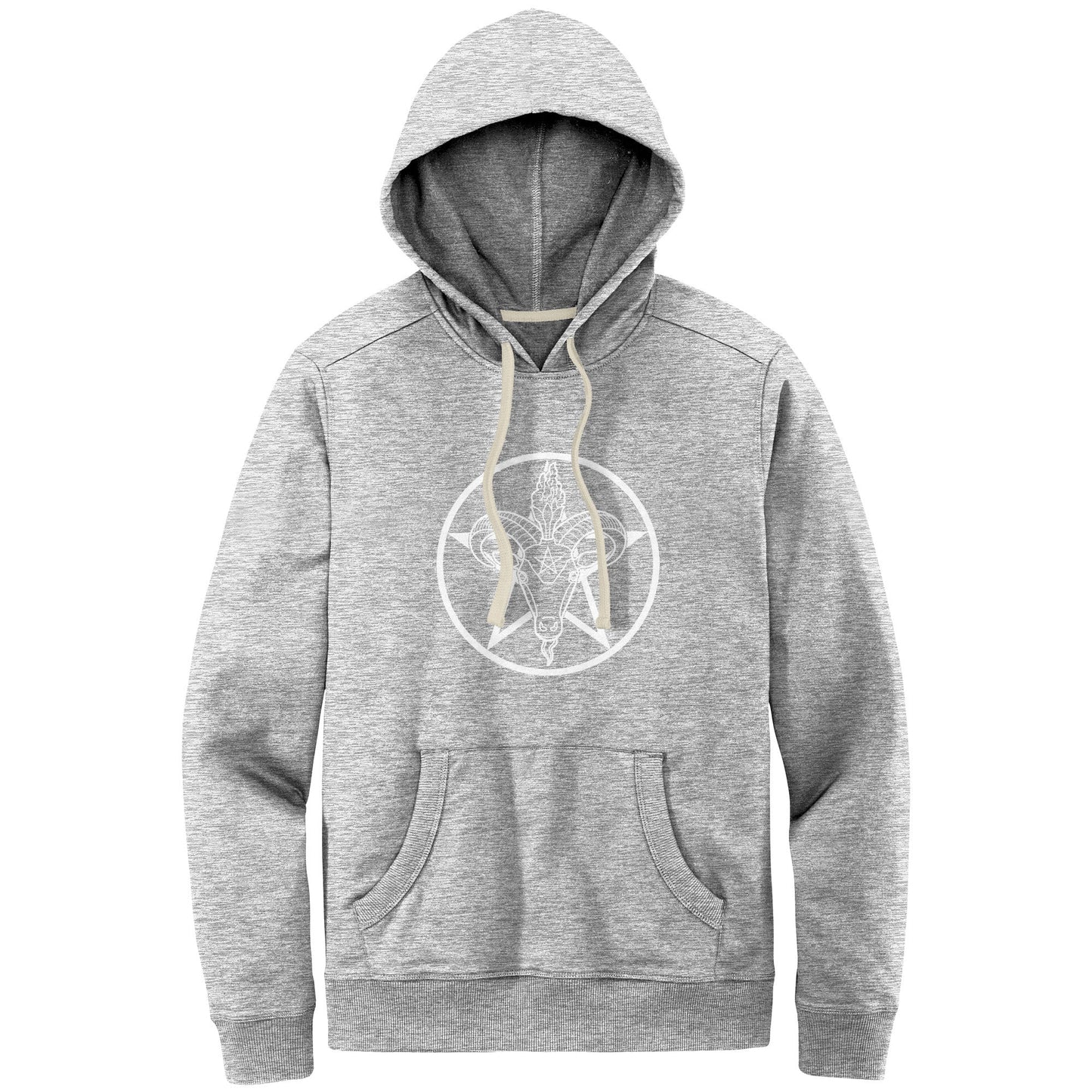 Baphomet Pentagram Relaxed Fit Re-Fleece Hoodie | Choose Your Colourway Apparel ninjaferretart