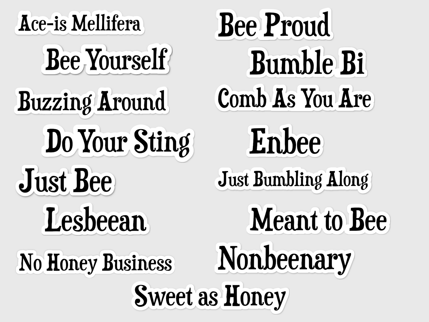 Bumblebee Pride Stickers