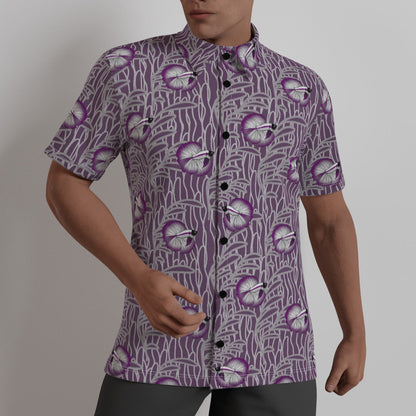 Betta and Seaweed 4-Way Stretch Short Sleeve Shirt with Collar | Relaxed Fit | Choose Your Colourway Apparel ninjaferretart