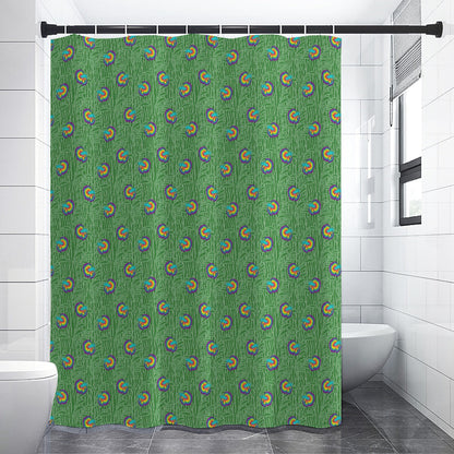 Betta and Seaweed Pattern Shower Curtains 150（gsm) | Choose Your Colourway  ninjaferretart