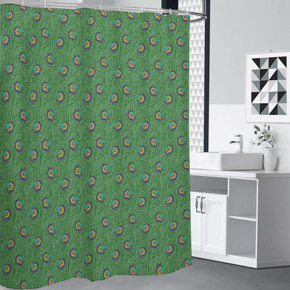 Betta and Seaweed Pattern Shower Curtains 150（gsm) | Choose Your Colourway  ninjaferretart