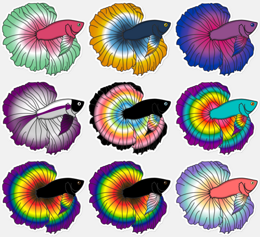 Betta Pride Stickers