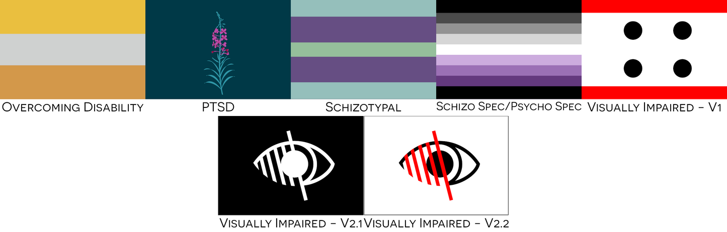 Choose Your Disability And Neurodiversity Yard & Garden Flags | Single Or Double-Sided | 2 Sizes | Disability And Neurodivergence