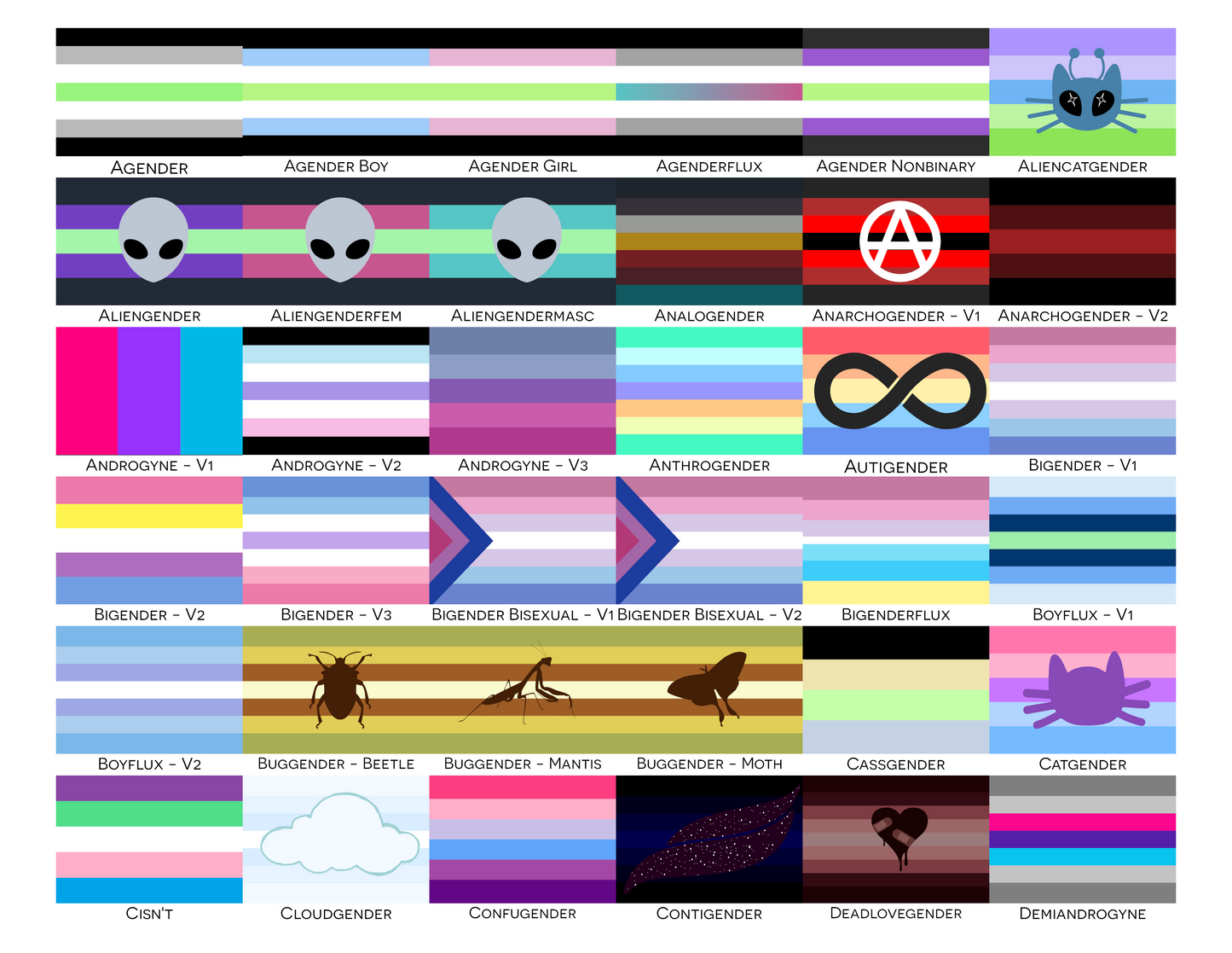 Gender Pride Flag Business Card Holder/Slim Wallet | Accessories | Choose Your Flag | Gender Identity and Presentation