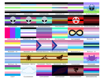 Gender Pride Flag Business Card Holder/Slim Wallet | Accessories | Choose Your Flag | Gender Identity and Presentation