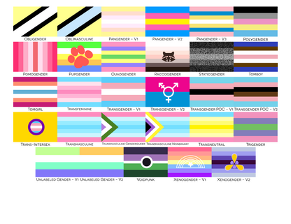 Gender Pride Flag Business Card Holder/Slim Wallet | Accessories | Choose Your Flag | Gender Identity and Presentation