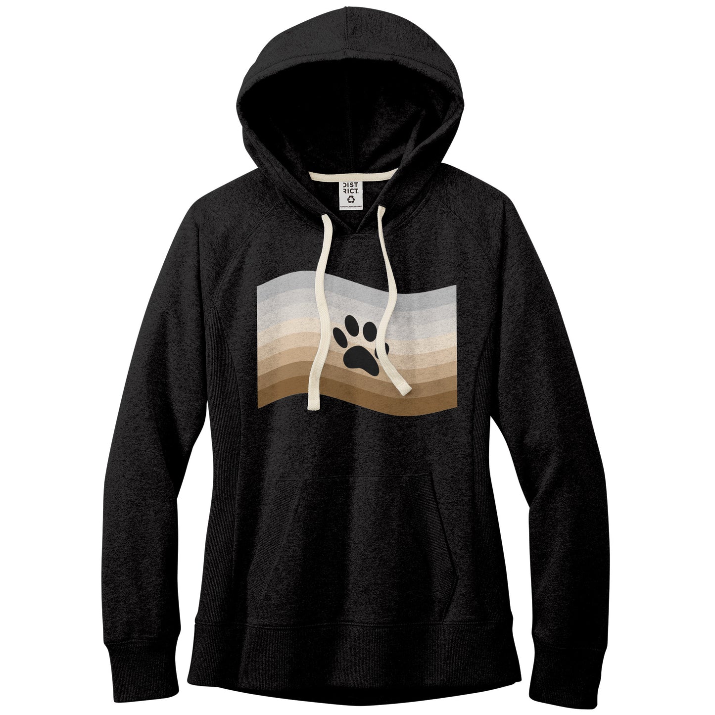 Furry Pride Flag Fitted Re-Fleece Hoodie | Choose Your Flag