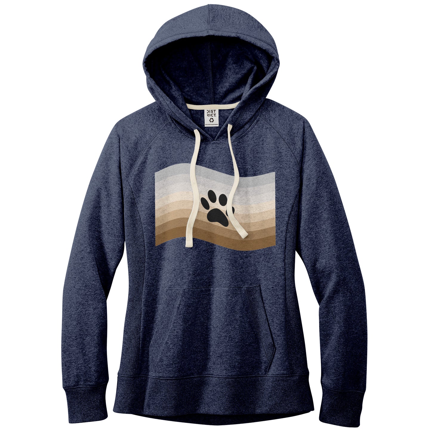 Furry Pride Flag Fitted Re-Fleece Hoodie | Choose Your Flag
