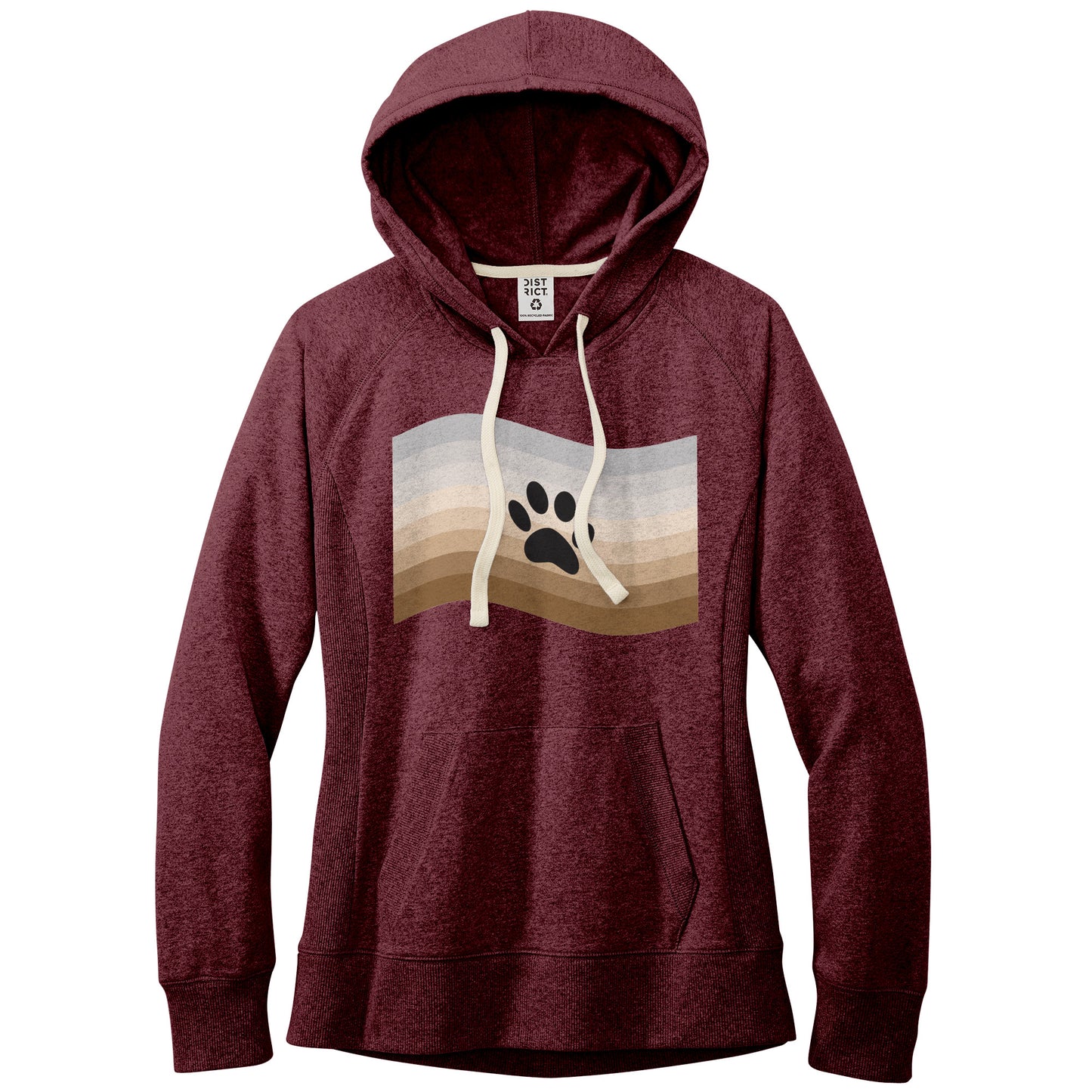 Furry Pride Flag Fitted Re-Fleece Hoodie | Choose Your Flag