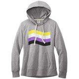 Gender Pride Flag Fitted Re-Fleece Hoodie | Choose Your Flag