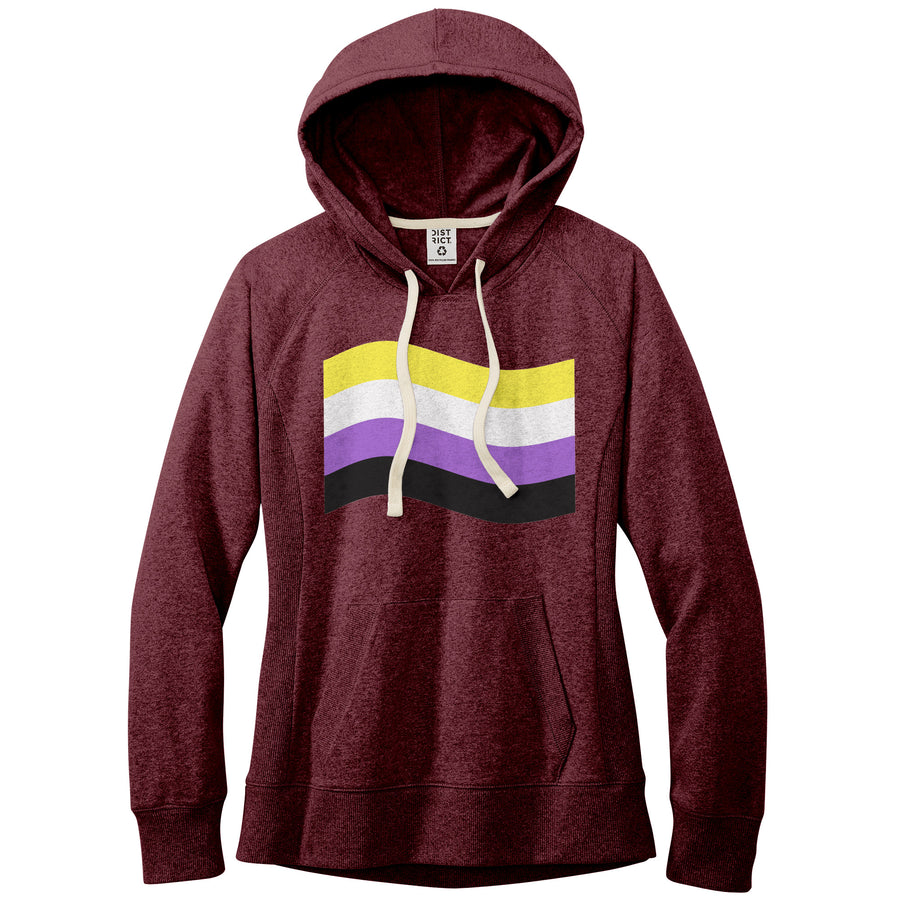 Gender Pride Flag Fitted Re-Fleece Hoodie | Choose Your Flag