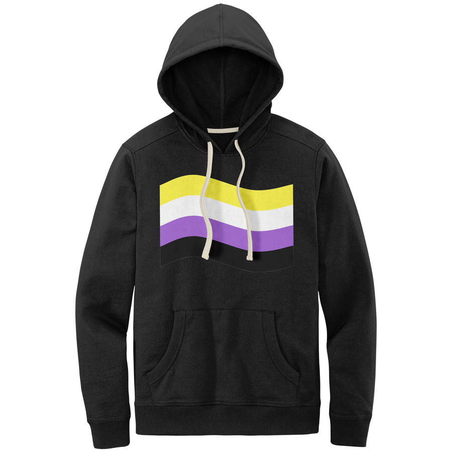Gender Pride Flag Relaxed Fit Re-Fleece Hoodie | Choose Your Flag