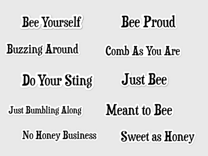 Natural Bumblebee Stickers