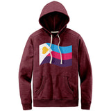 Polyamory Pride Flag Relaxed Fit Re-Fleece Hoodie | Choose Your Flag