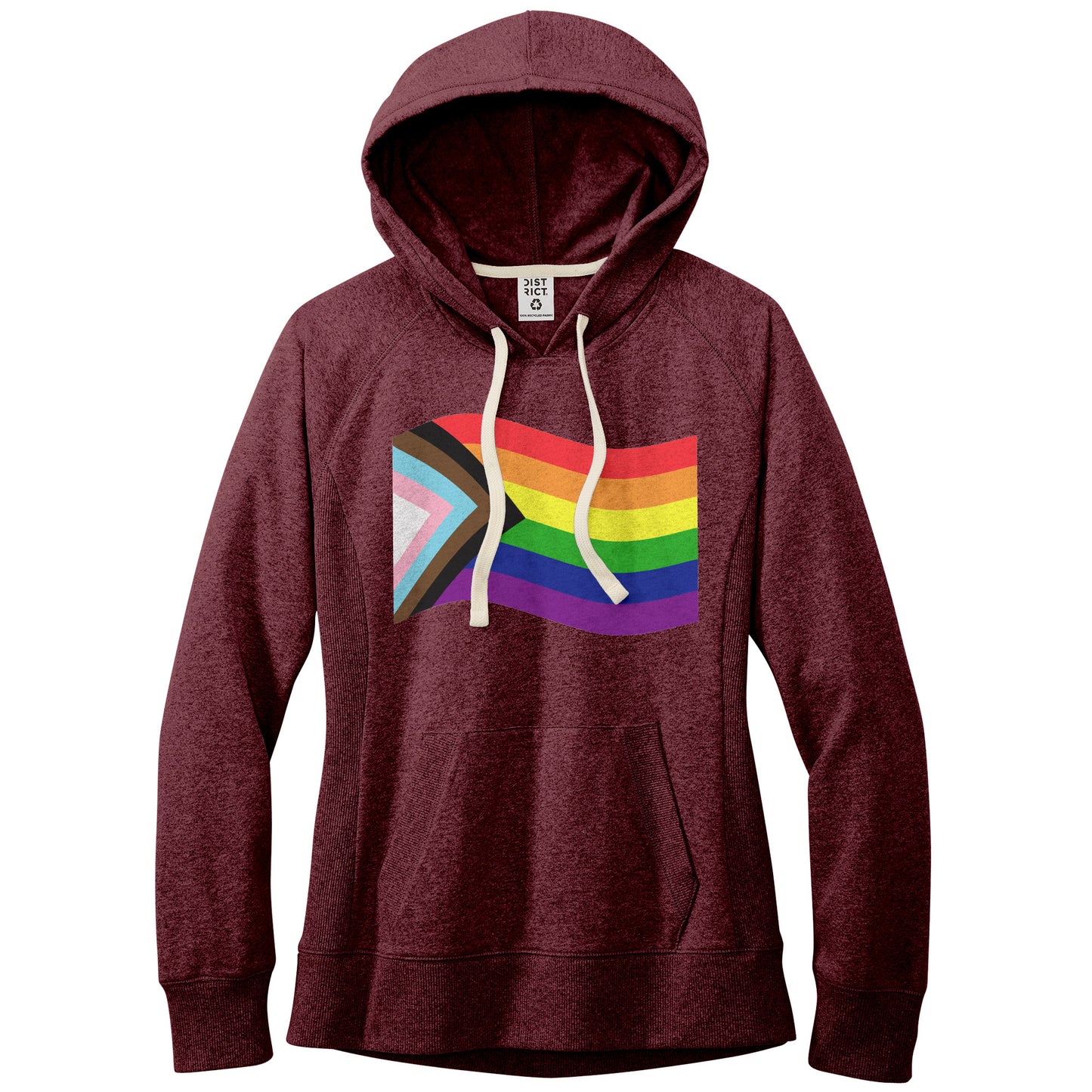 Rainbow Pride Flag Fitted Re-Fleece Hoodies | Choose Your Flag