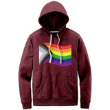 Rainbow Pride Flag Relaxed Fit Re-Fleece Hoodies | Choose Your Flag